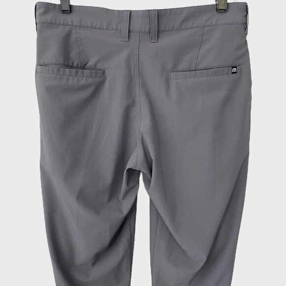 Travis Mathew Performance Chino Pants Gray Men's W30 Straight-Leg Golf Trousers - Picture 5 of 9